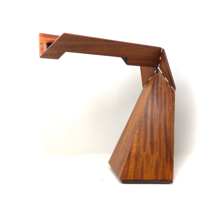 Solid Mahogany Kinetic Desk Lamp 8 Degrees Of Freedom