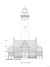 Grosse Point Lighthouse - West Elevation - White -