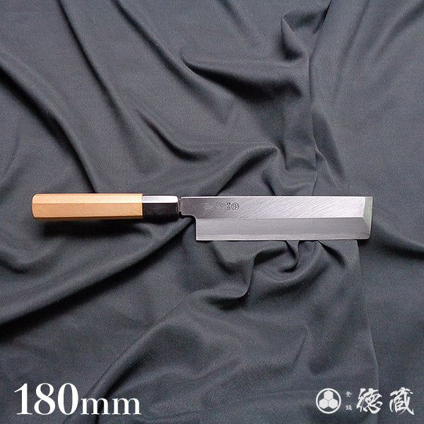 上白钢薄刃刀红豆杉八角手柄– 徳蔵刃物TOKUZO KNIVES