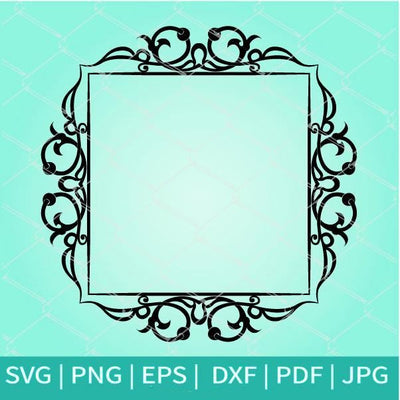 Download Decorative Floral Flourish Frame Svg Picture Frame Svg Border Orna