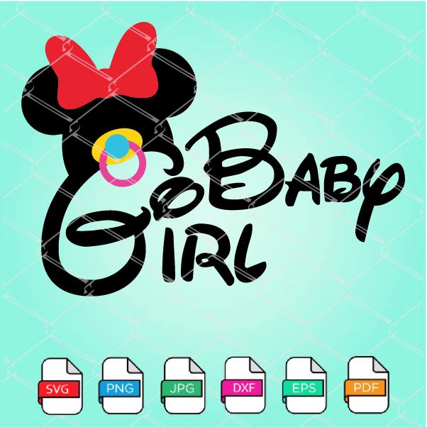 Download Baby Girl SVG - Minnie Mouse SVG