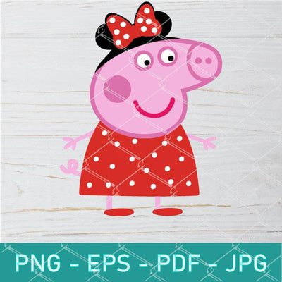 Peppa Pig Clipart Bundle - Princess Peppa Pig Clipart Vector - mysvg
