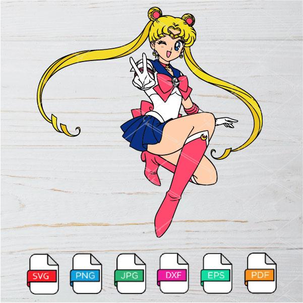 Sailor Moon Outline Svg Sailor Moon Clipart