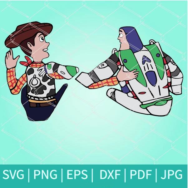 Woody And Buzz Svg Toy Story Graduation Cap Design