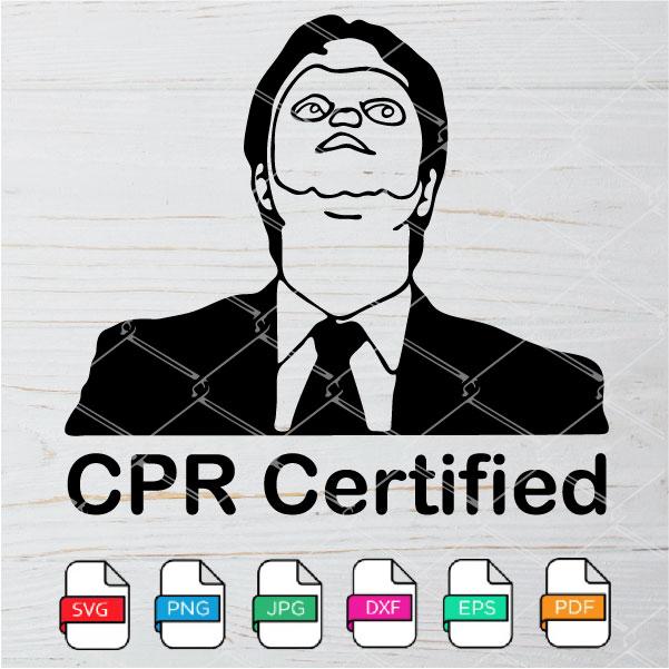 Dwight Schrute Svg Cpr Certified Svg The Office Svg 