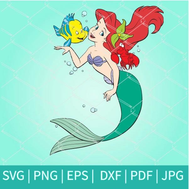 Little Mermaid Svg Princess Ariel Clipart Little Mermaid Png
