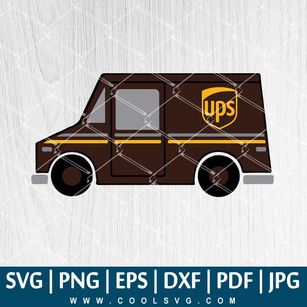 Delivery Truck Ups Svg Essential Workers Delivery Svg Delivery Tru