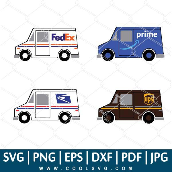 Download Delivery Trucks Bundle Svg Delivery Truck Logo Mailman Postal Work