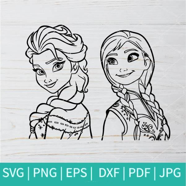Free Free 111 Elsa And Anna Svg Free SVG PNG EPS DXF File