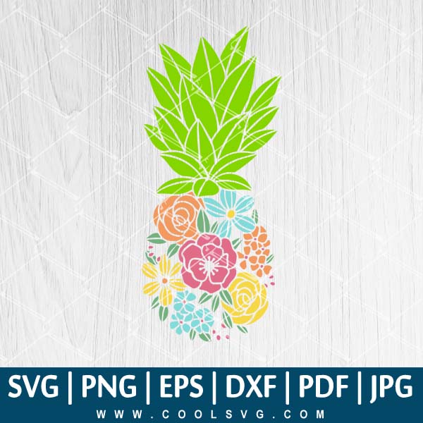 Download Floral Pineapple Svg Flowers Svg Be A Pineapple Svg Pineapple Sv