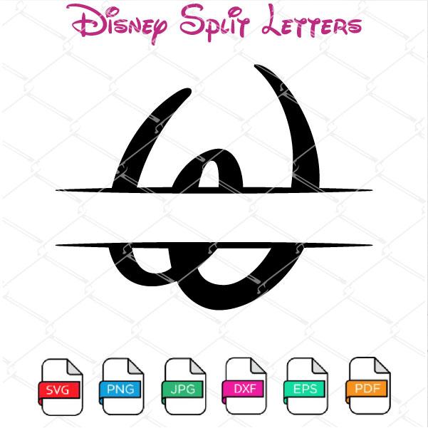 Download Disney Split Monogram Letters Svg