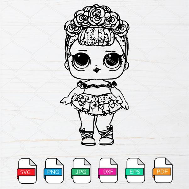 Free Free 128 Lol Dolls Svg Black And White SVG PNG EPS DXF File