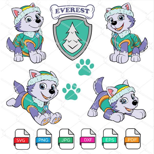 paw patrol everest svg