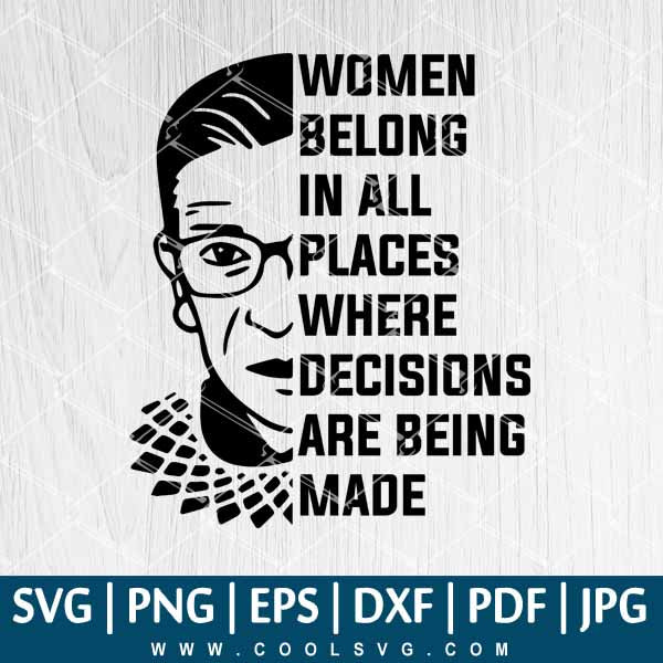 Download Ruth Bader Ginsburg Svg Ruth Bader Ginsburg Vector Rbg Svg Women