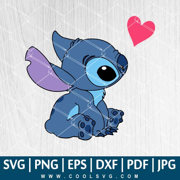 Download Stitch Svg File Cute Stitch With Heart Svg Stitch Svg Stitch Lay