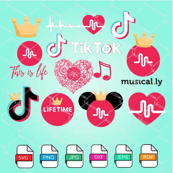 Download Tik Tok SVG Bundle - Tik Tok PNG -Tik Tok Logo Vector