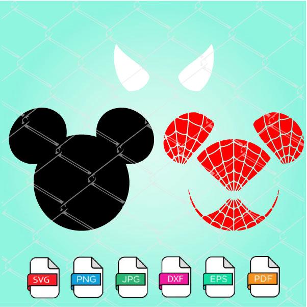 Download Spiderman Mickey Mouse Svg SVG, PNG, EPS, DXF File