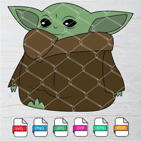 Free Free 63 Yoda Silhouette Cameo Baby Yoda Svg SVG PNG EPS DXF File