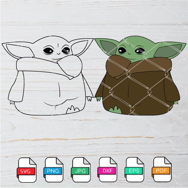 Free Free 229 Baby Yoda Svg Cut File SVG PNG EPS DXF File