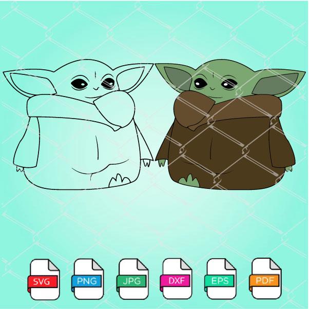 Free Free 141 Baby Yoda Svg Layered SVG PNG EPS DXF File