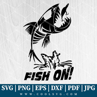 Fish On Svg Fish On Png Fishing Svg
