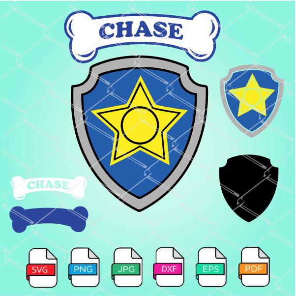 how to make chase from paw patrol svg