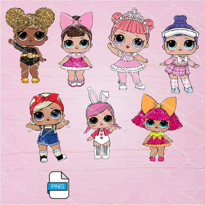 Lol Surprise Doll Clipart Bundle