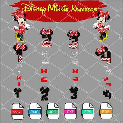 Free Free 258 Disney Character Numbers Svg SVG PNG EPS DXF File