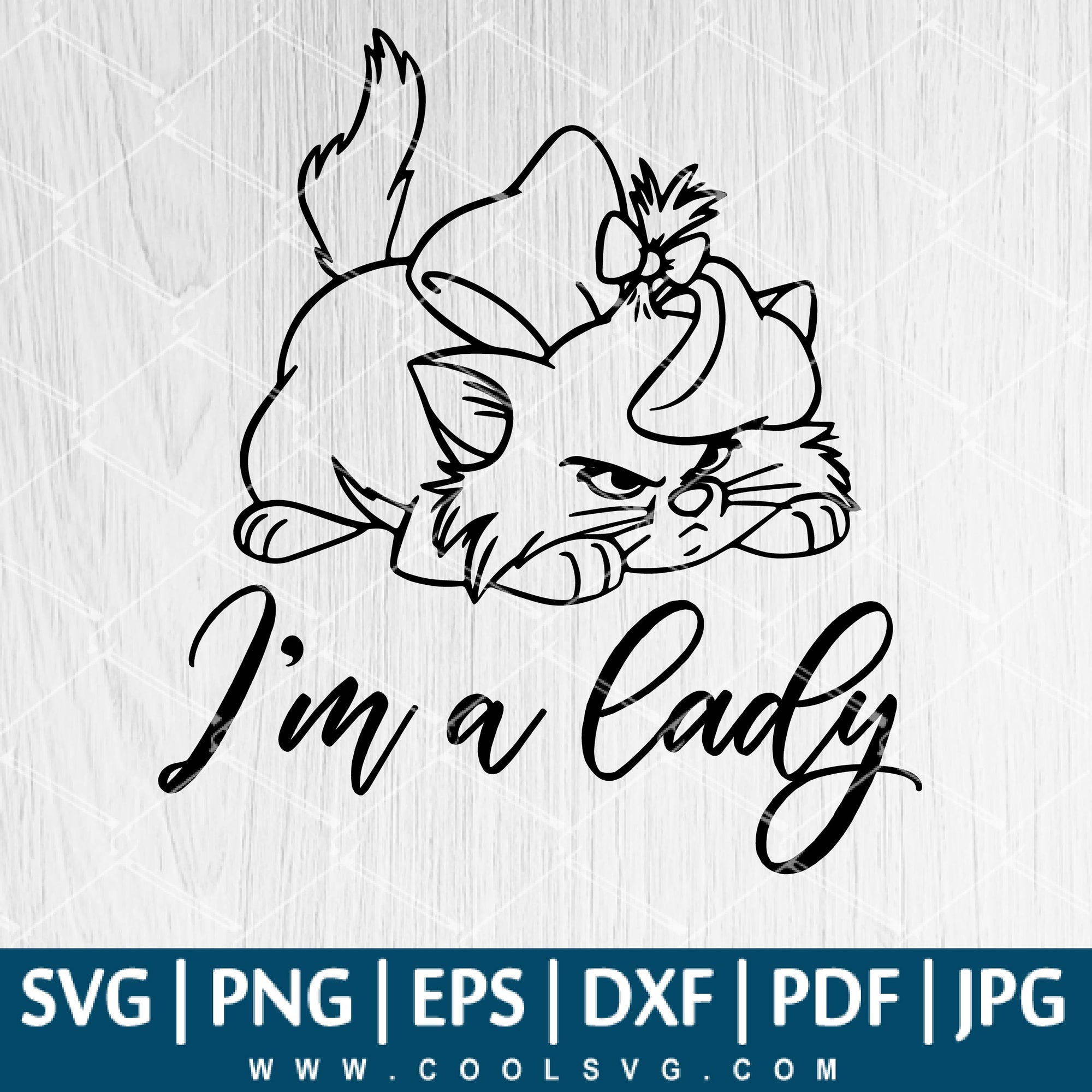 Download Aristocats I M A Lady Svg Lady Svg Cat Svg