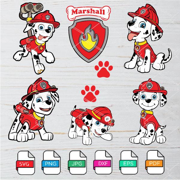 Marshall Paw Patrol Svg Bundle