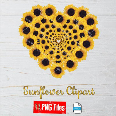 Free Free 311 Clipart Sunflower Heart SVG PNG EPS DXF File