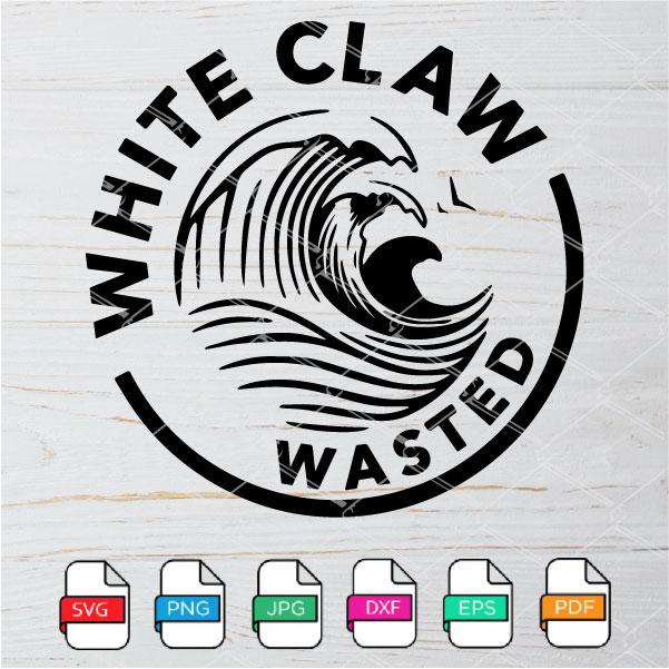 Download White Claw Wasted Svg White Claw Wasted Png