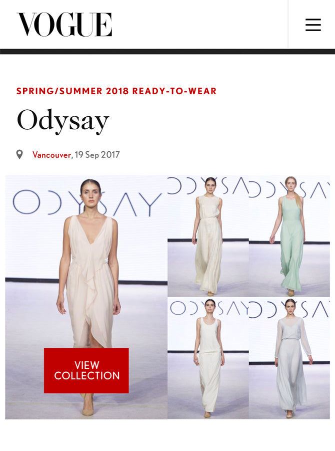 Odysay featured in British Vogue