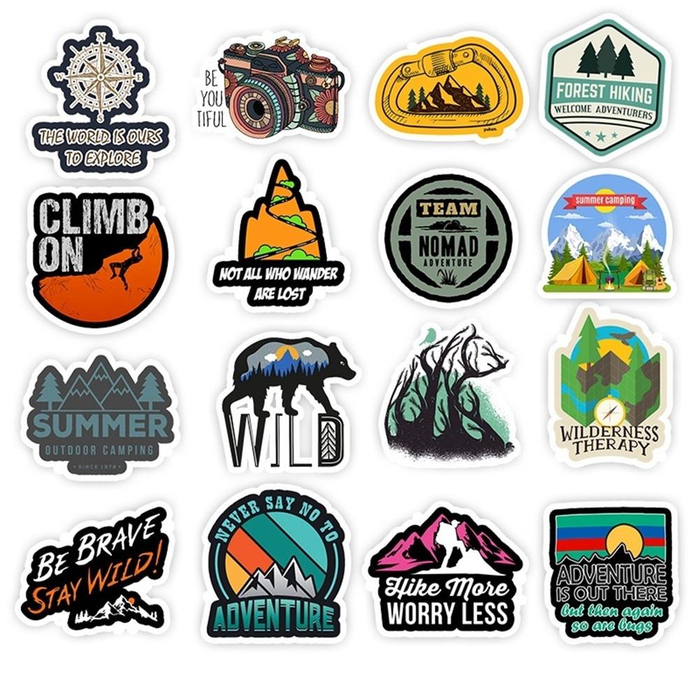 adventure travel stickers