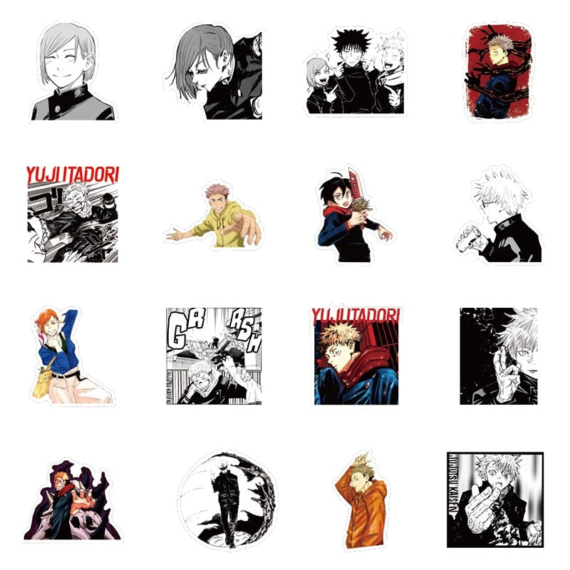 jujutsu kaisen anime stickers arothy