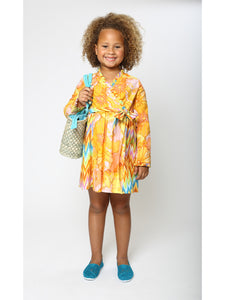 girls wrap dress