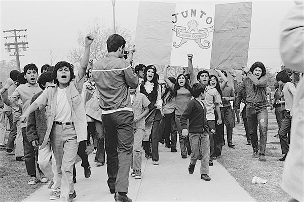 Chicano protesters in South-Central Los Angeles, 1971