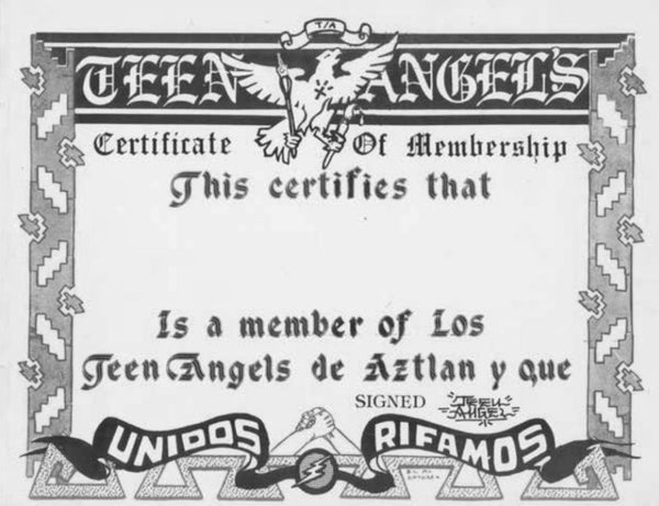 A membership card for Teen Angel's Magazine