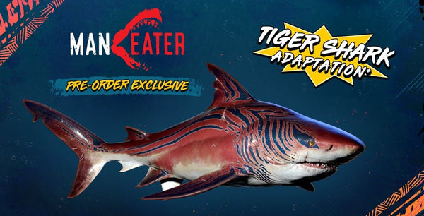 Man Eater Tiger Shark DLC uses the Third Rail font from BLKBK Type