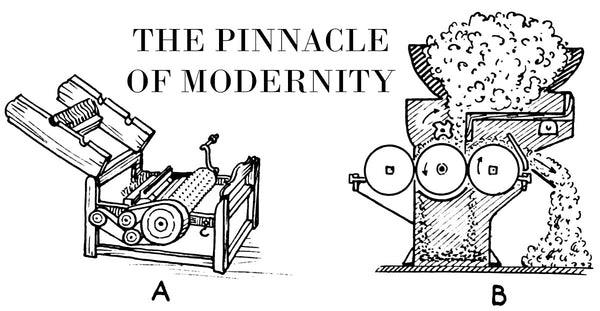 Cotton gins and Bodoni - at one point the pinnacle of modernity, but now?