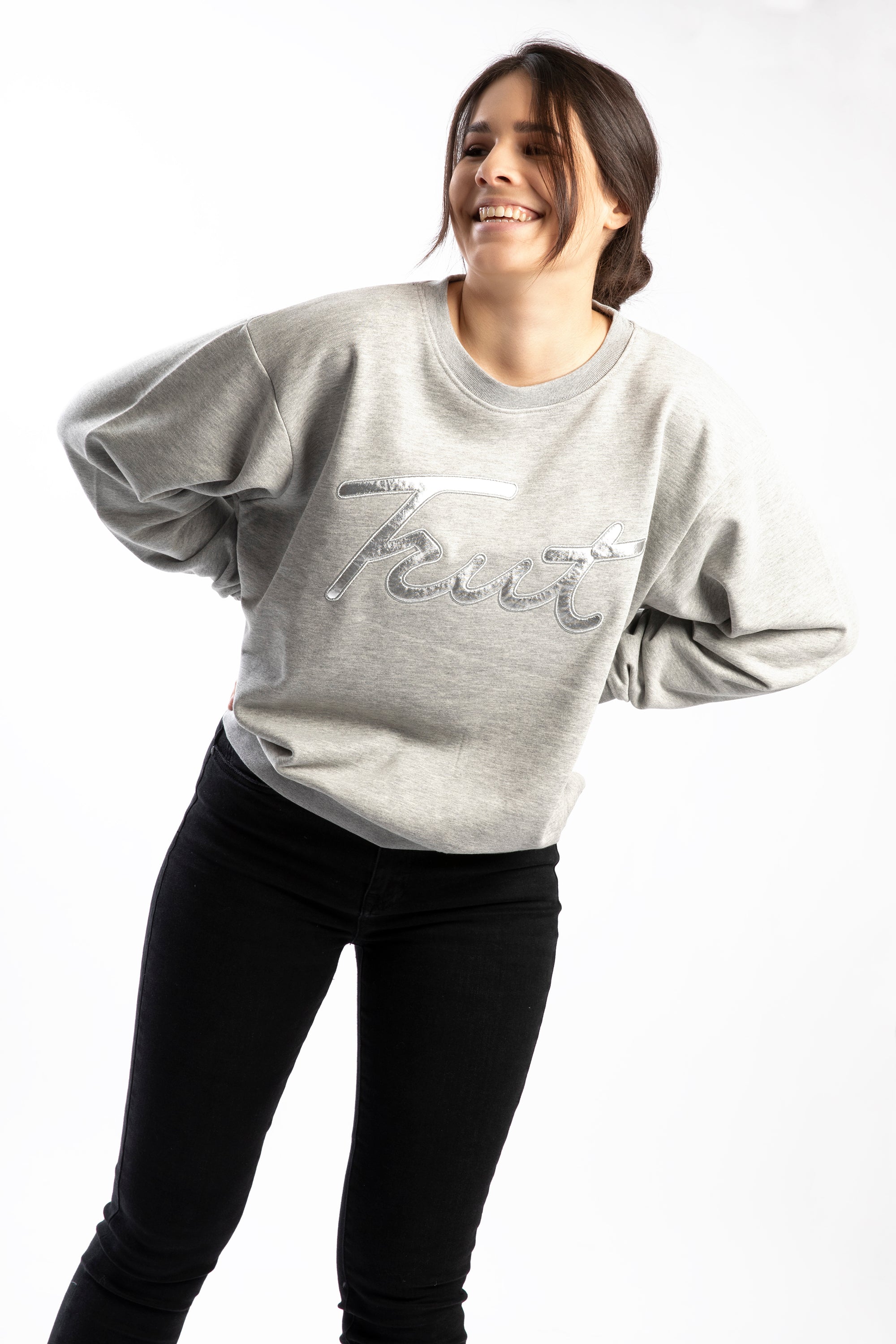 be that extra Trut grey melange/silver - sweater - n i n e   l e m o n s product image