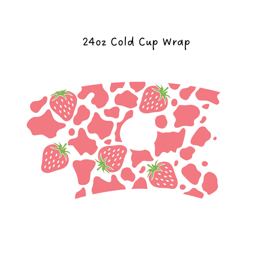 Cow Print 24 OZ Cold Cup Wrap – Peach Tree Market Co