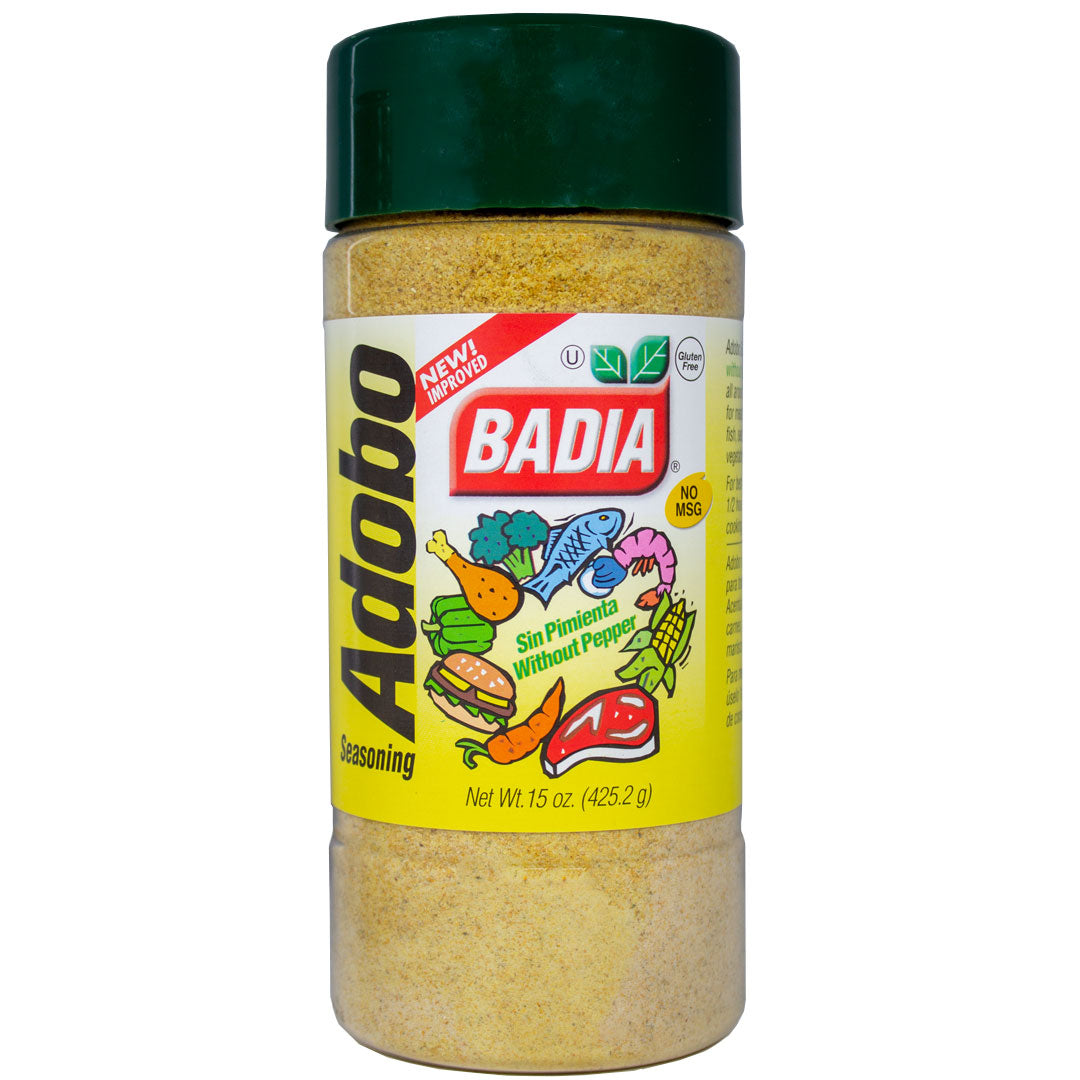 Badia Adobo Sin Pimienta Adobo Seasoning Without Pepper 15oz