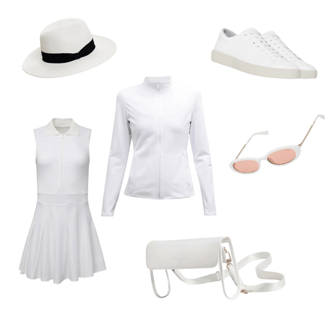 all white us open outfit idea