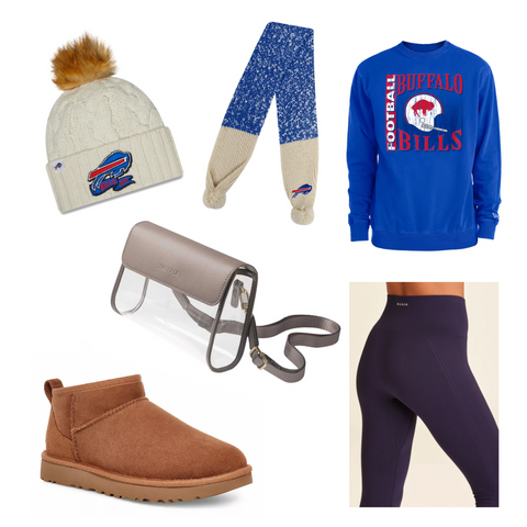Warm football game outfit for the cold