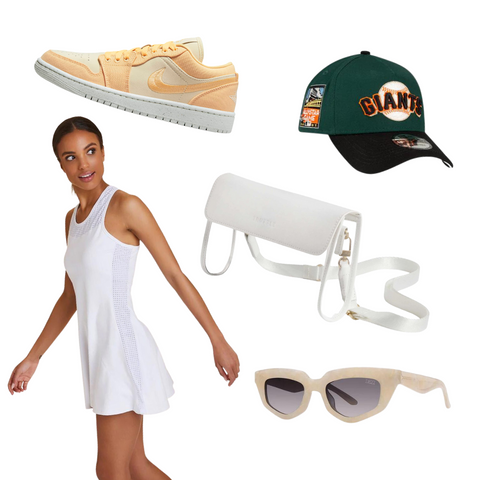 summery baseball game outfit