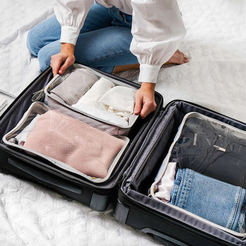 Packing cubes used to avoid overpacking