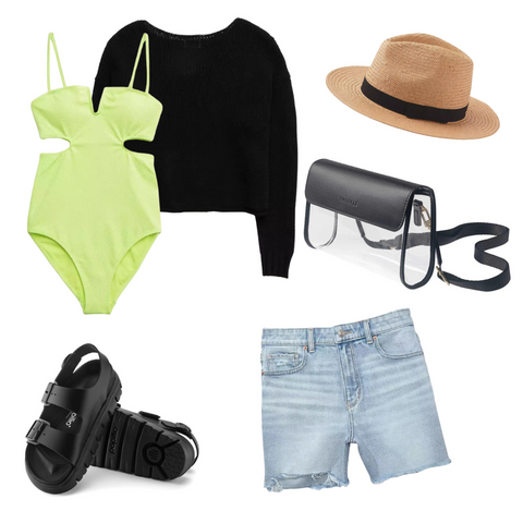 summer lakeside glamping outfit