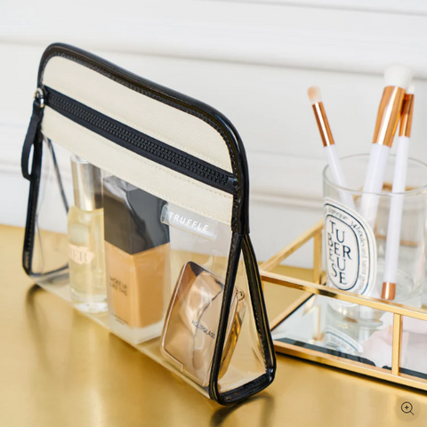 Clear pouch for hospital bag organization