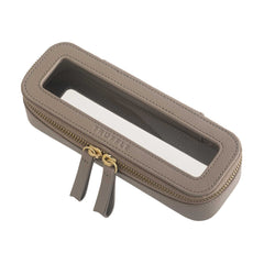 Clarity Mini Jetset Case - Mini Leather Bag | Truffle Dove Grey - Leather / Mini